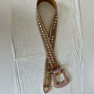 Kippys Leather Swarovski Belt